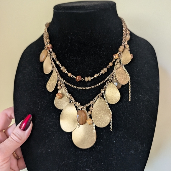 Gold Layered Necklace - Picture 7 of 10